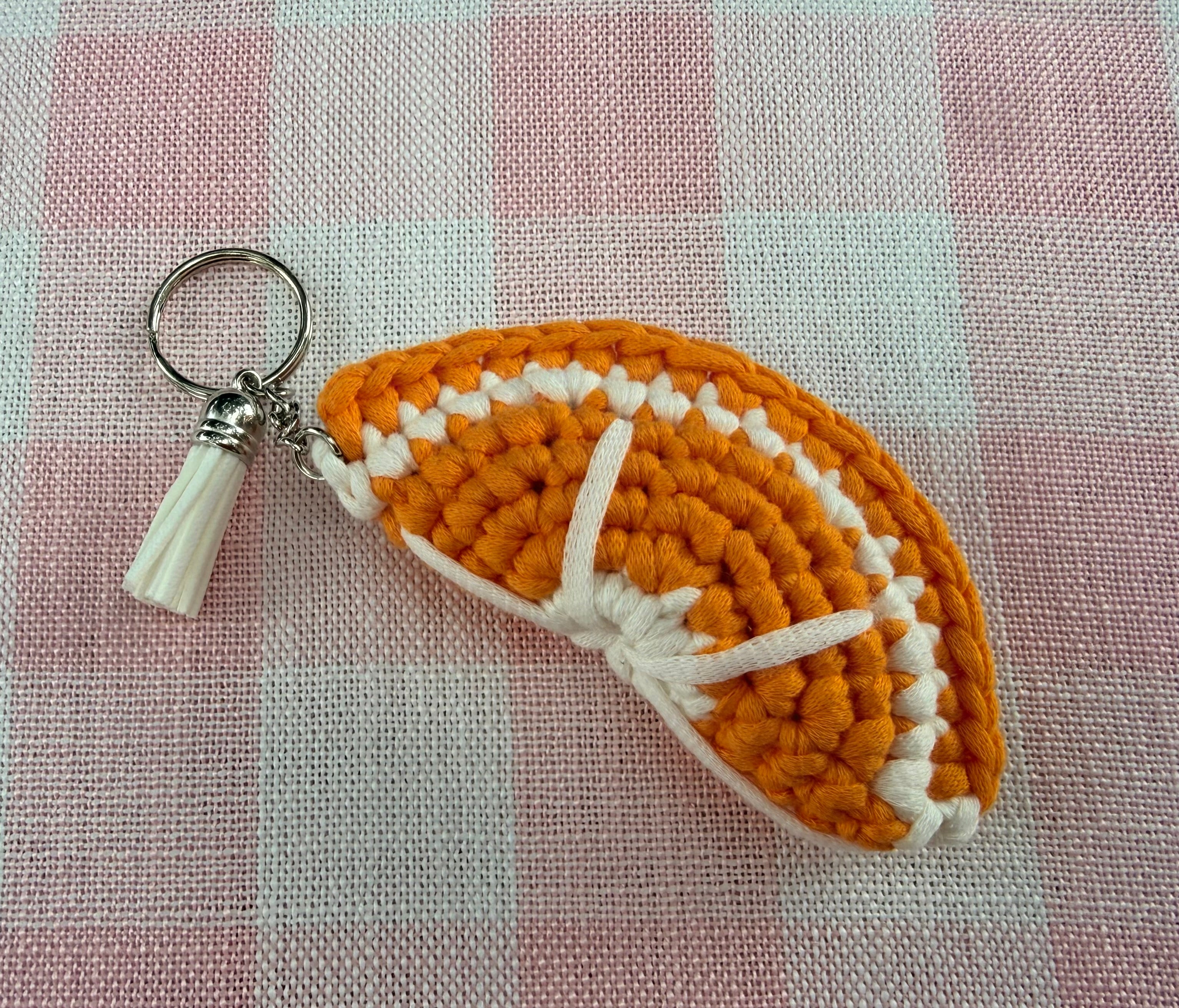 Orange Slice Keychain