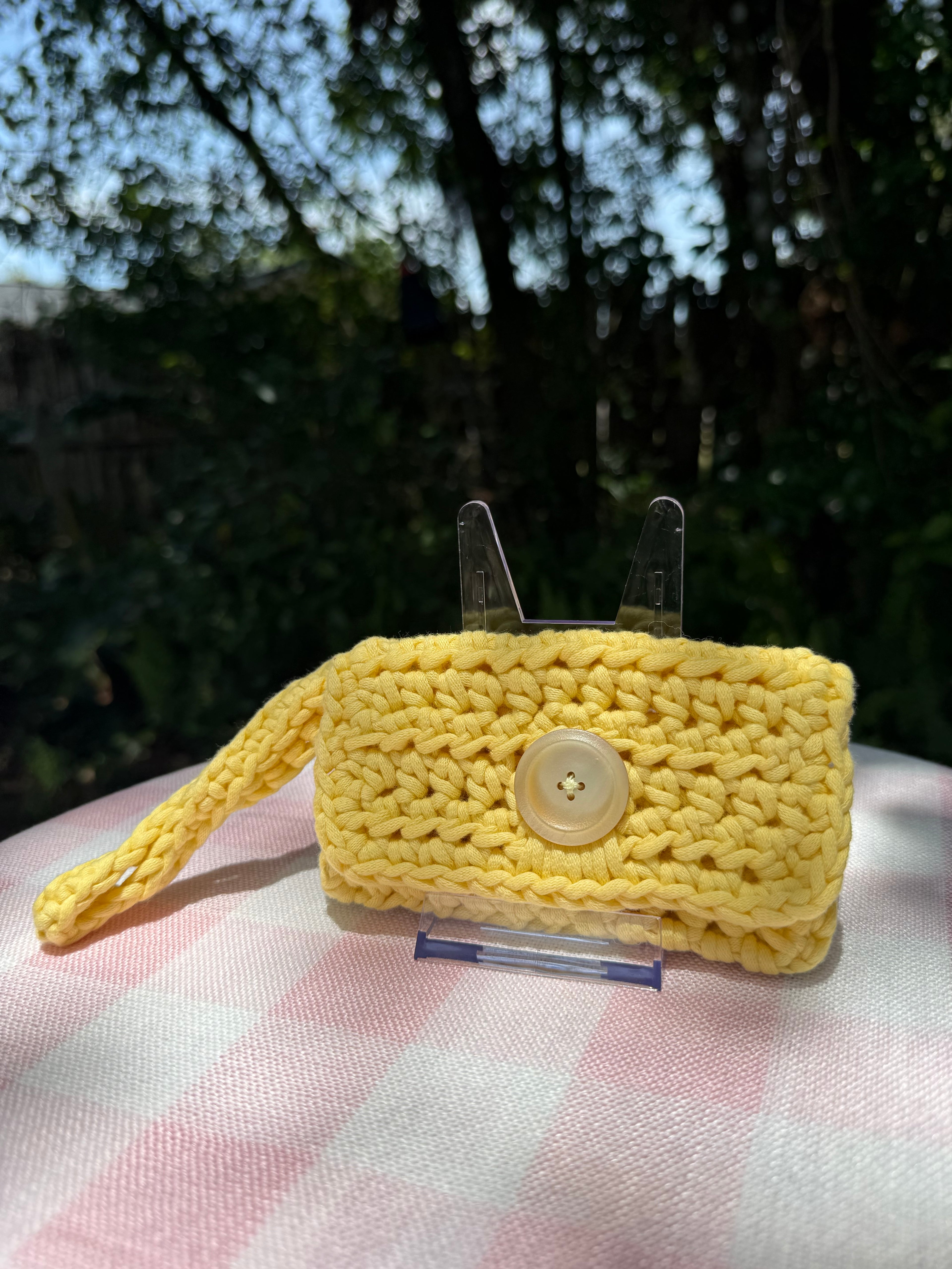 Yellow Wrist Wallet