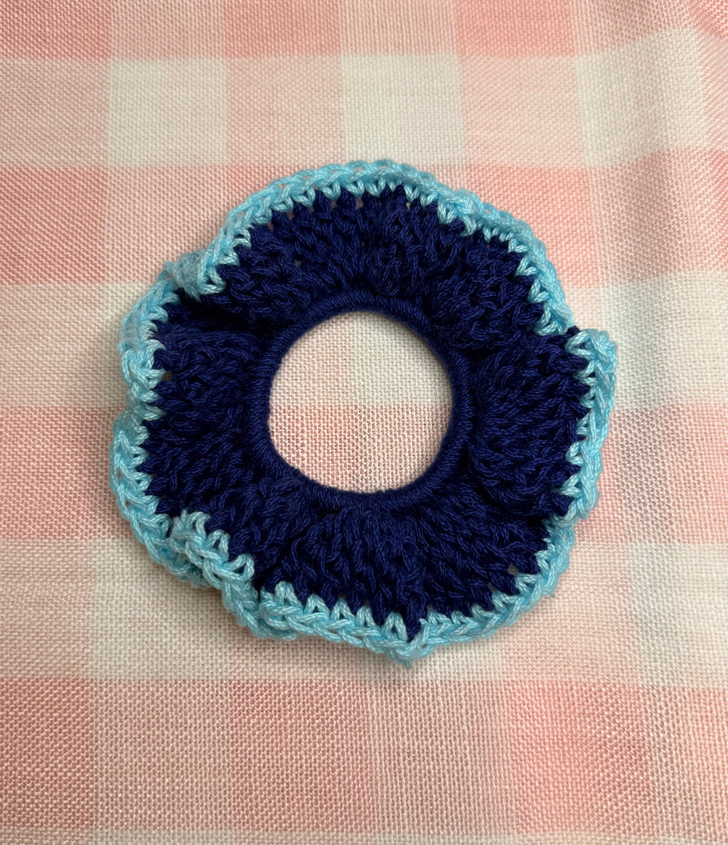 Dark Blue Scrunchie