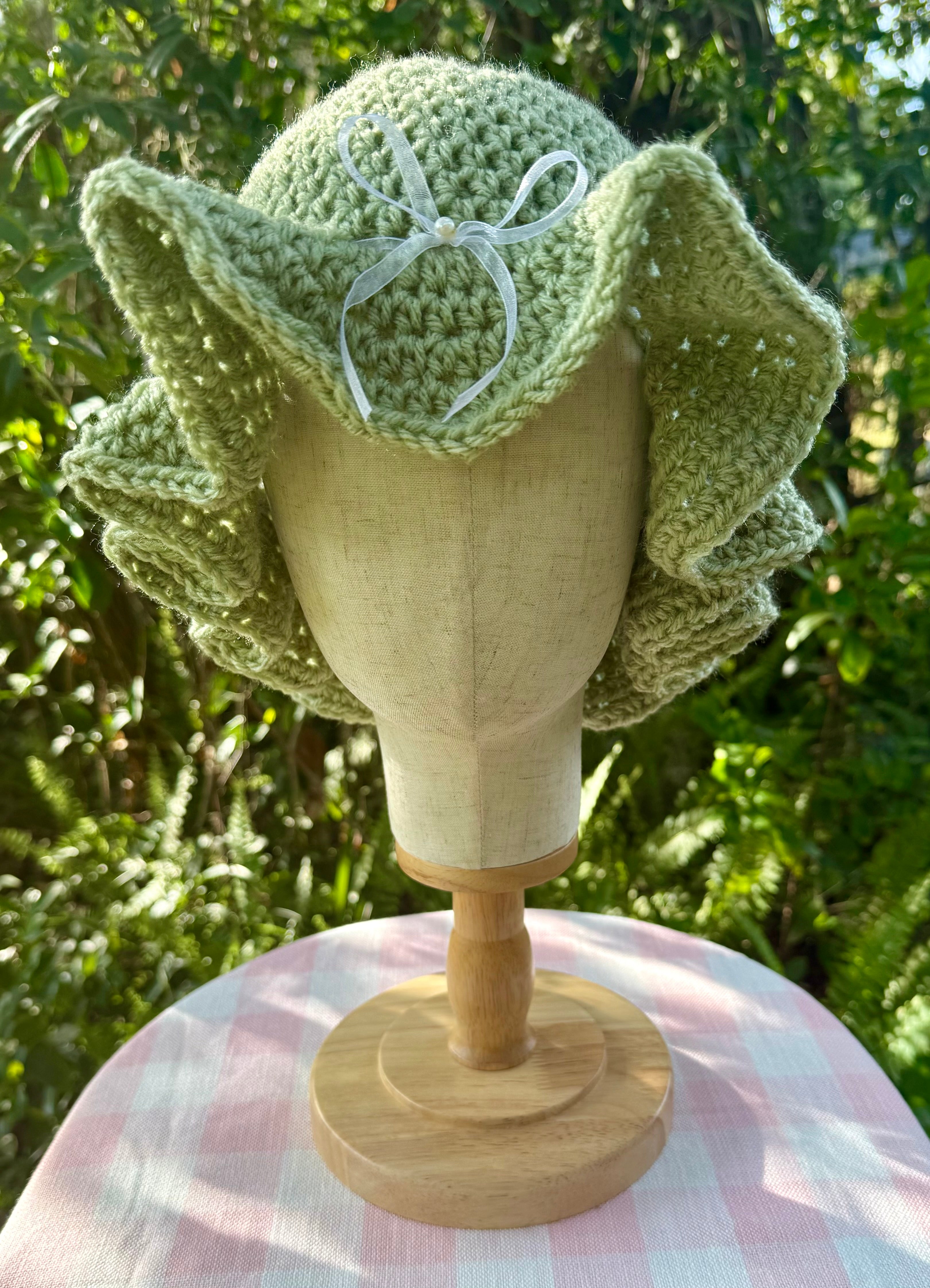 Sage Ruffle Hat