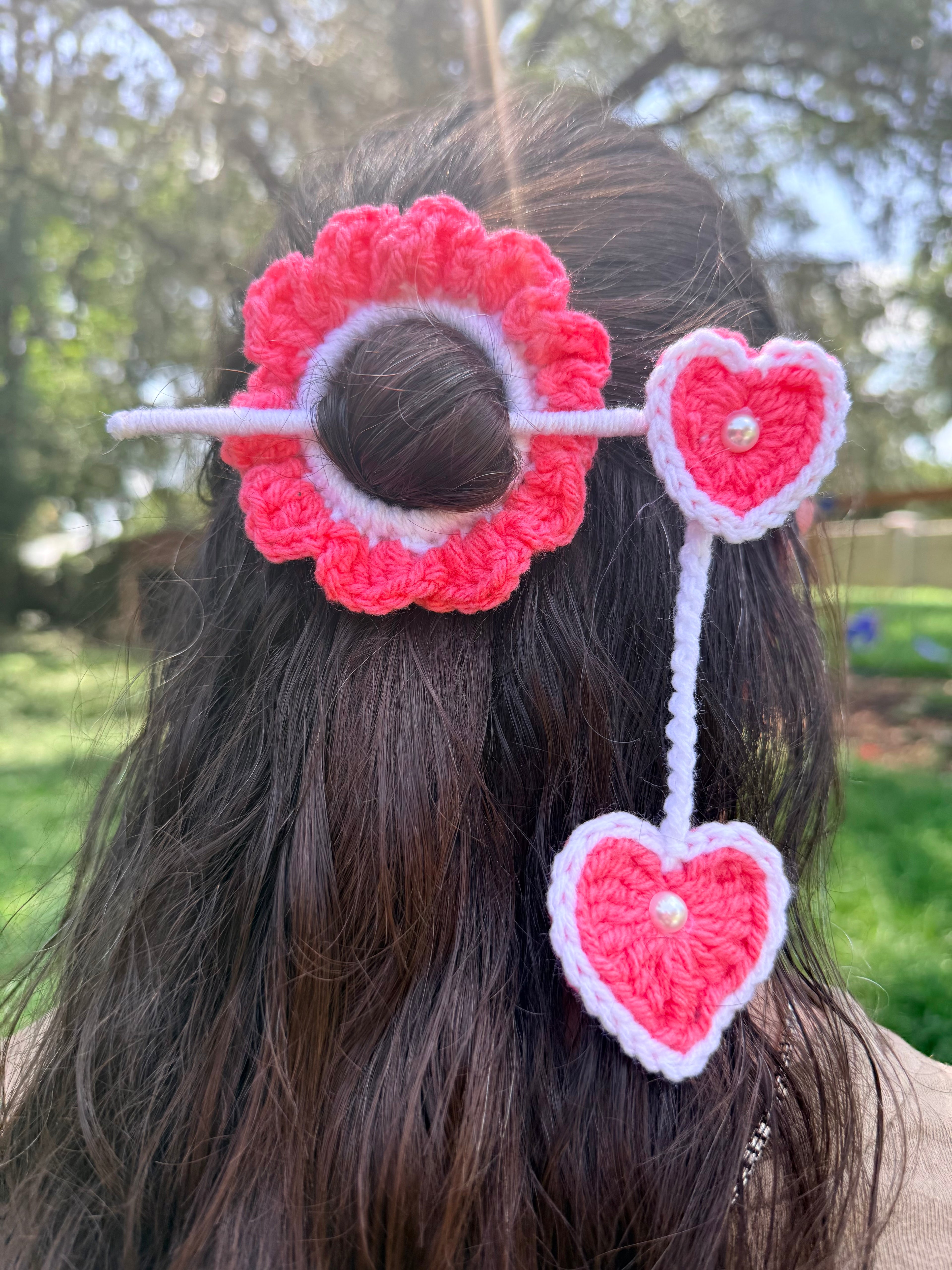 Sweet Heart Hair Bun Pin