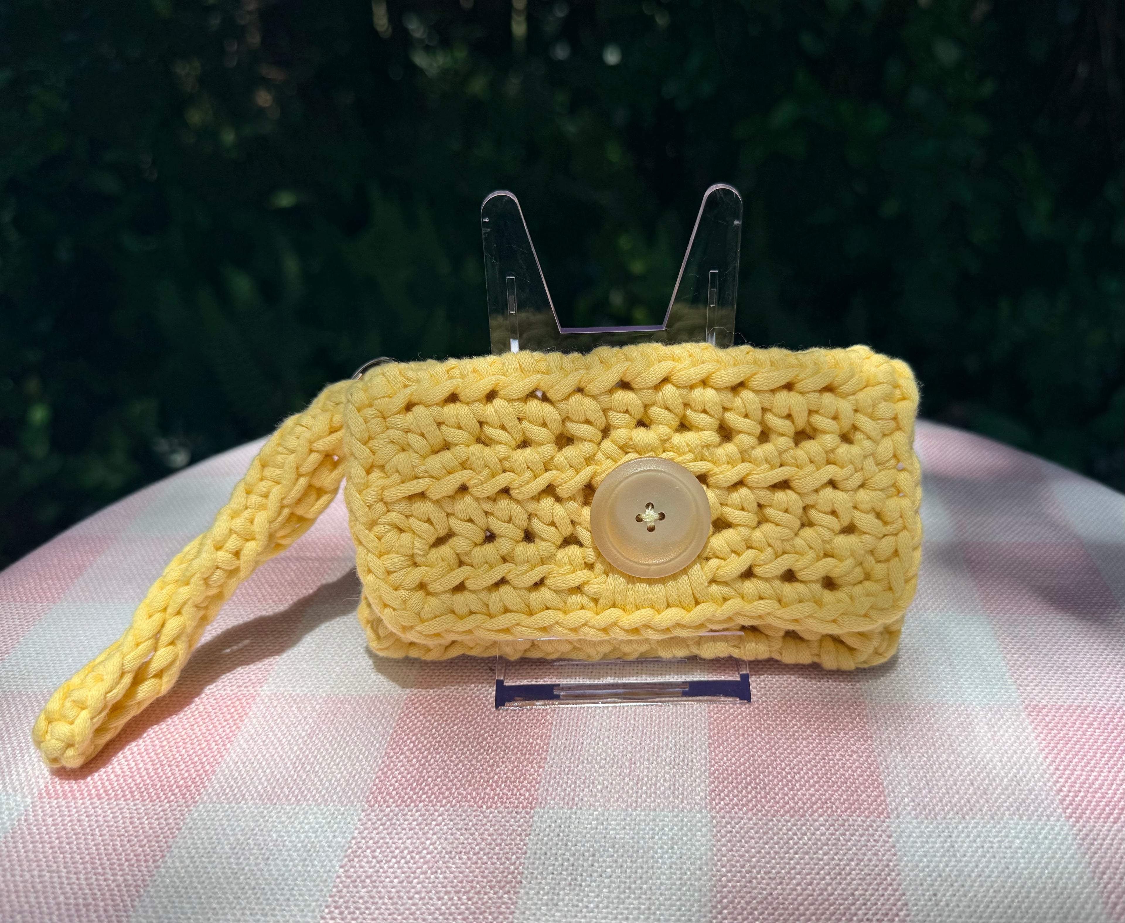 Yellow Wrist Wallet