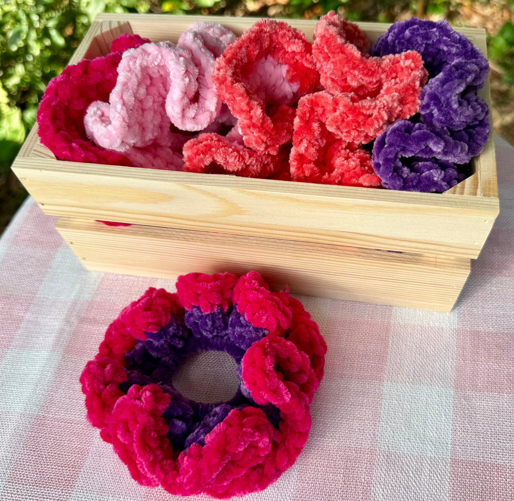 Multicolor Fluffy Scrunchie