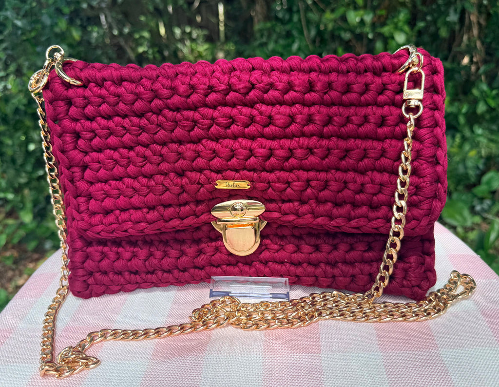 Burgundy Satchel