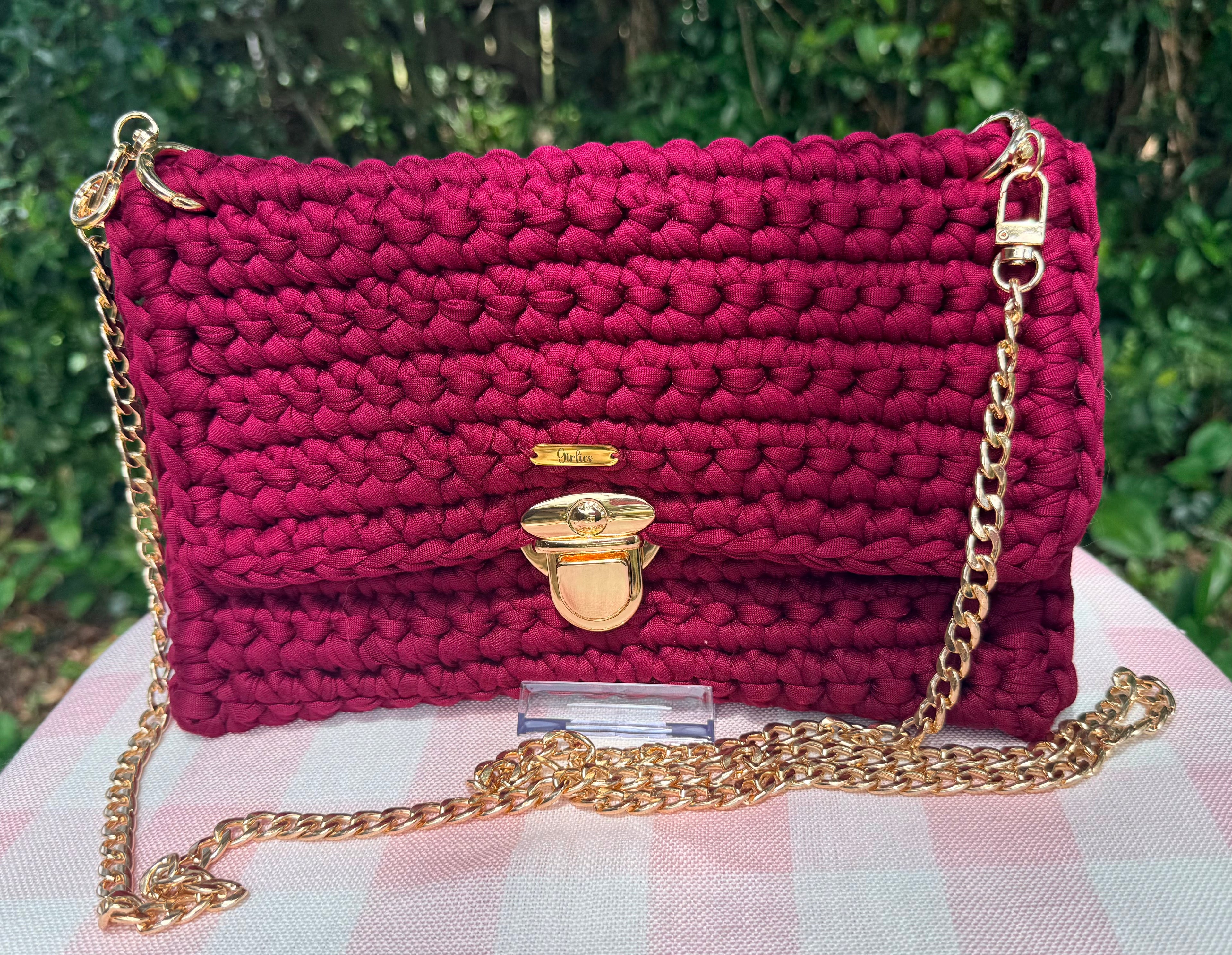Burgundy Satchel