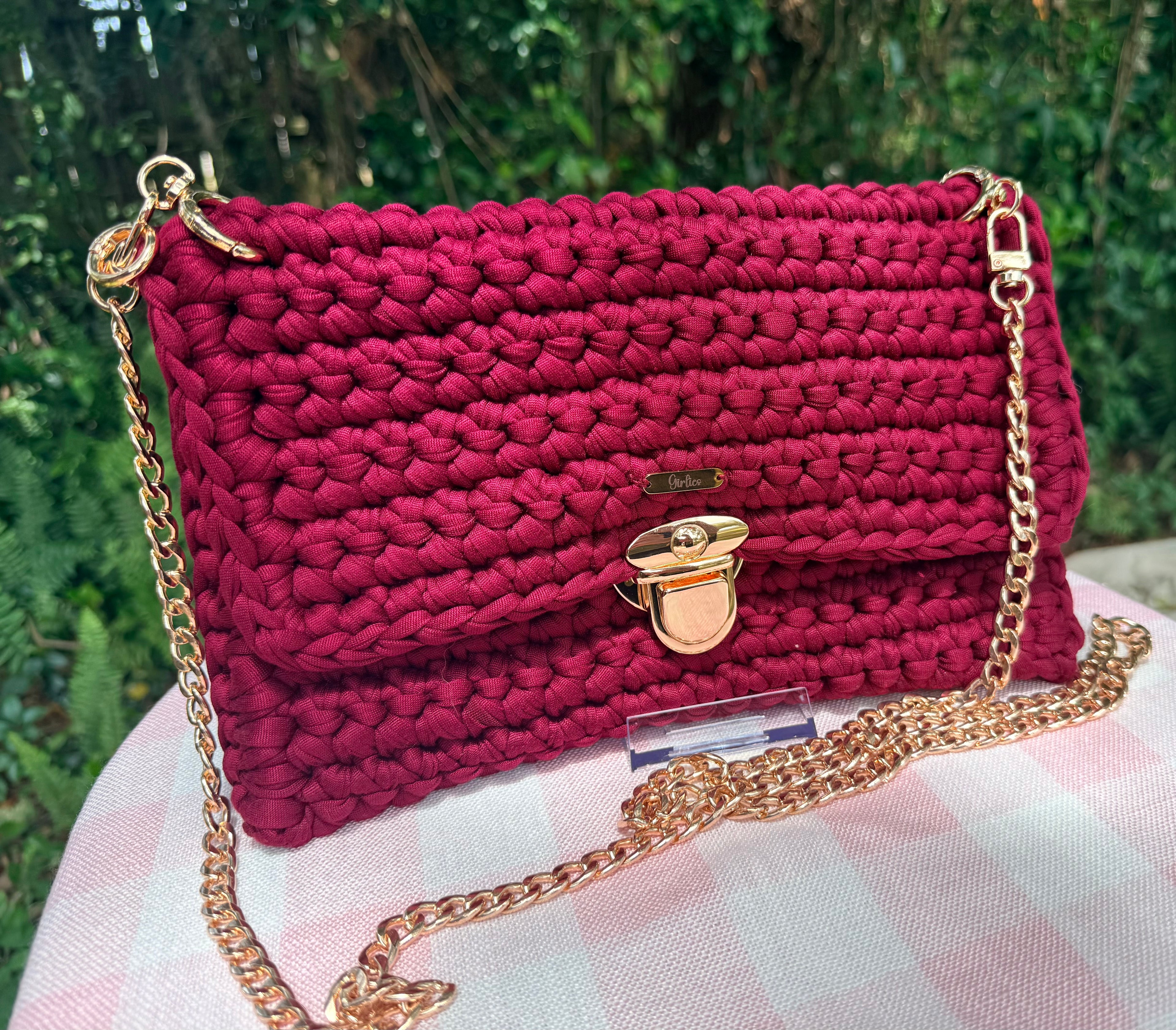 Burgundy Satchel