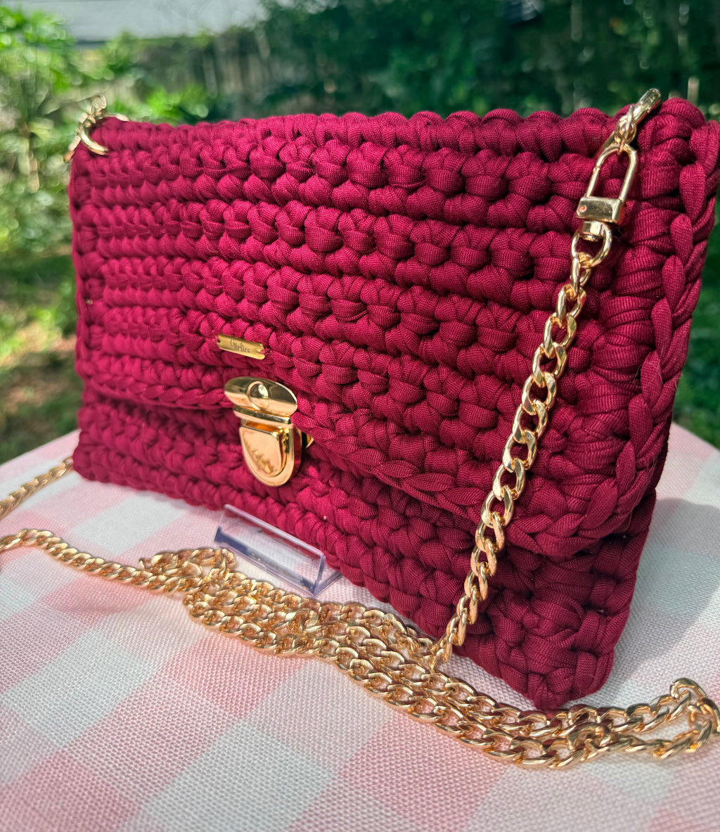Burgundy Satchel