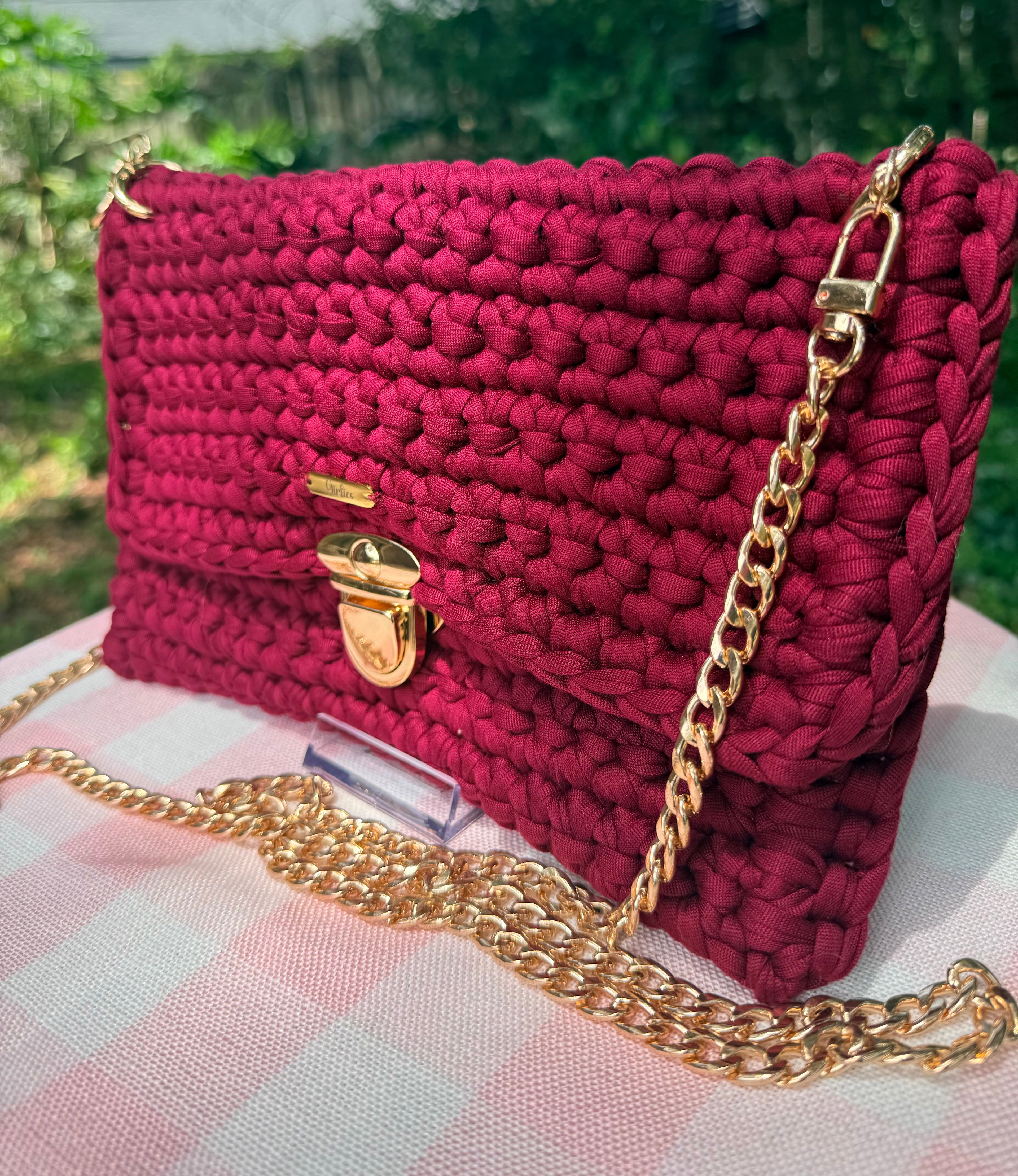 Burgundy Satchel