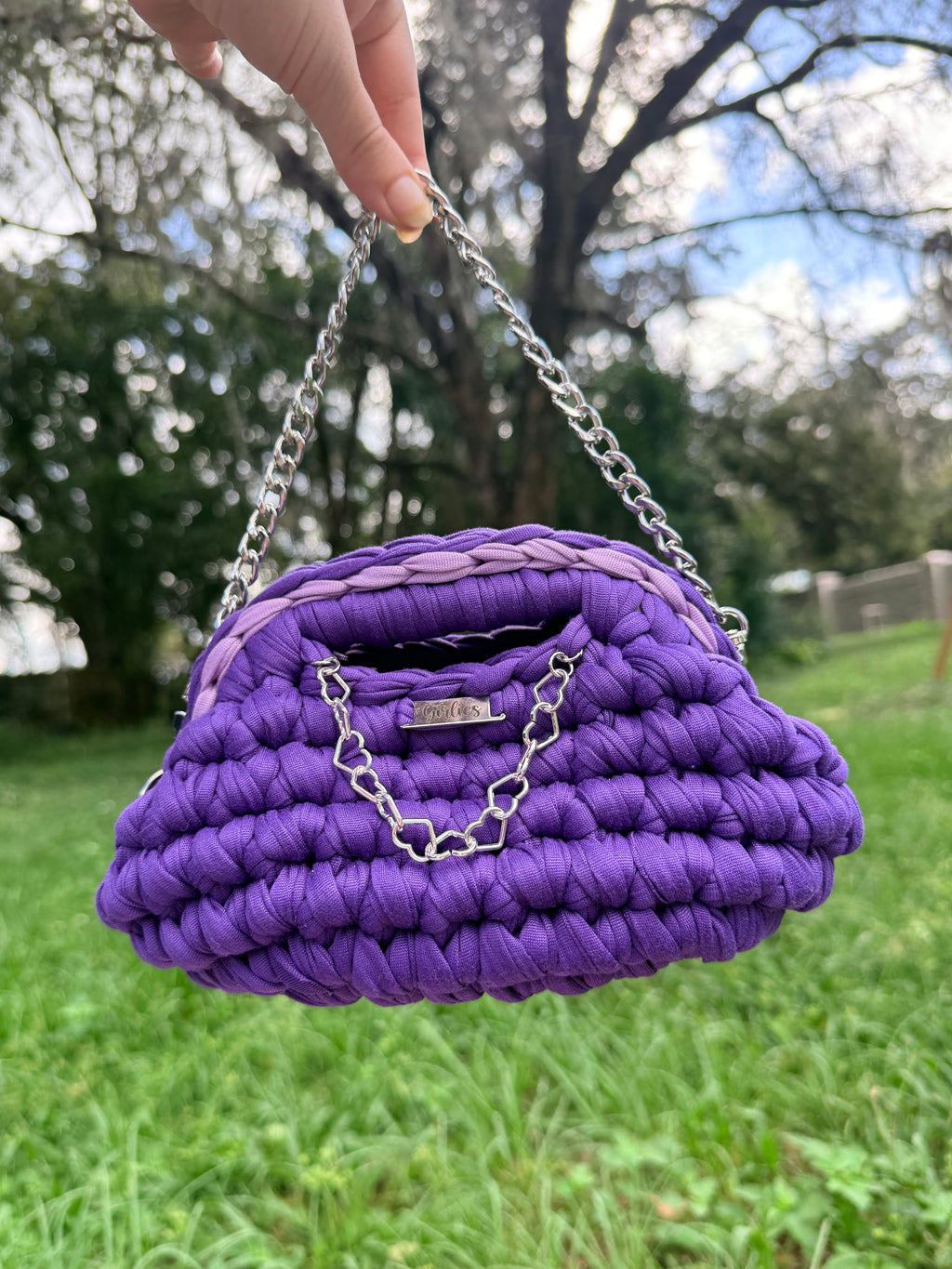 Purple Heart Mini Kiss Lock