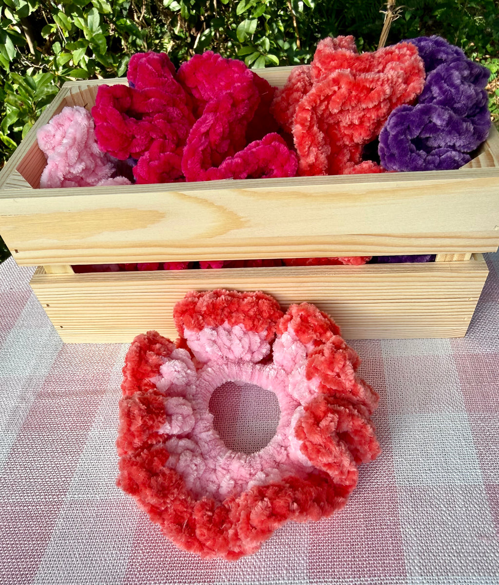 Multicolor Fluffy Scrunchie