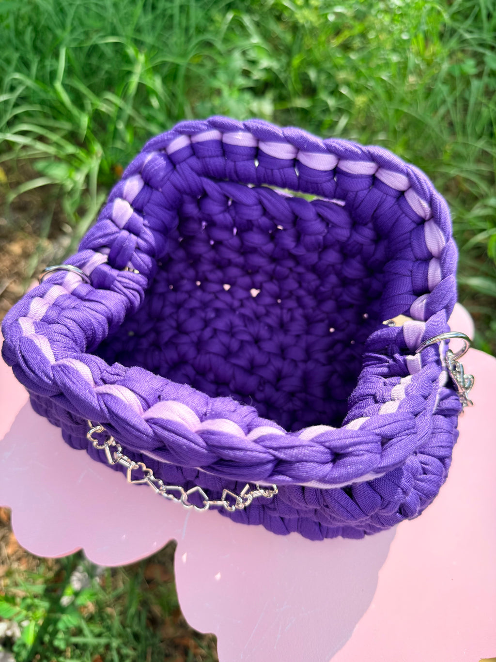 Purple Heart Mini Kiss Lock