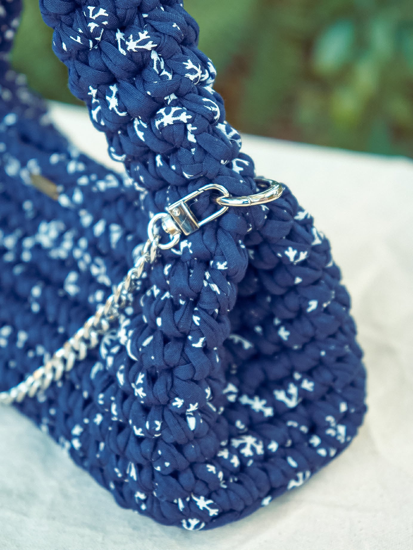 Midnight Snowfall Handbag