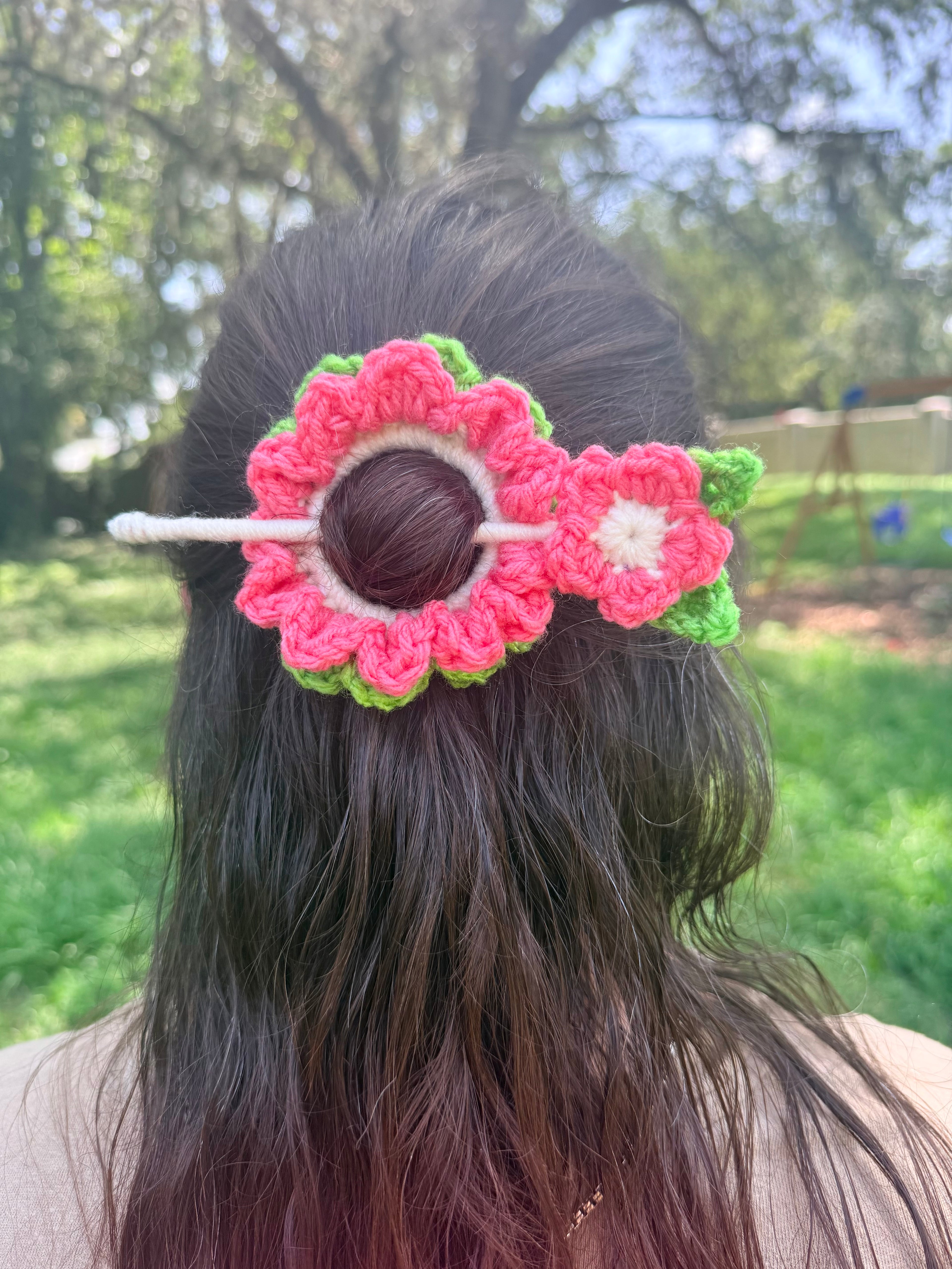 Floral Hair Bun Pin