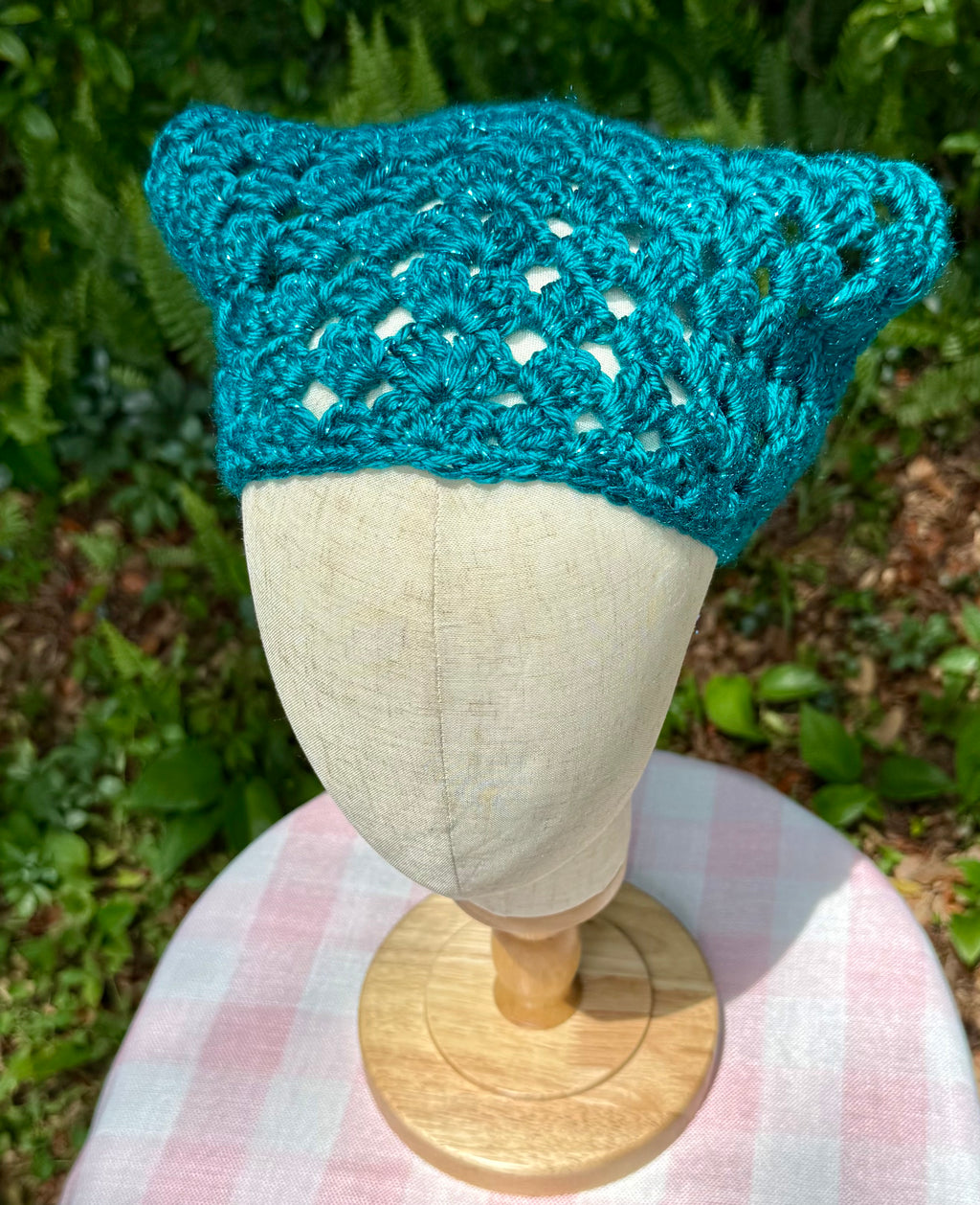 Shimmery Teal Bandana
