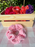 Pink Fluffy Scrunchie