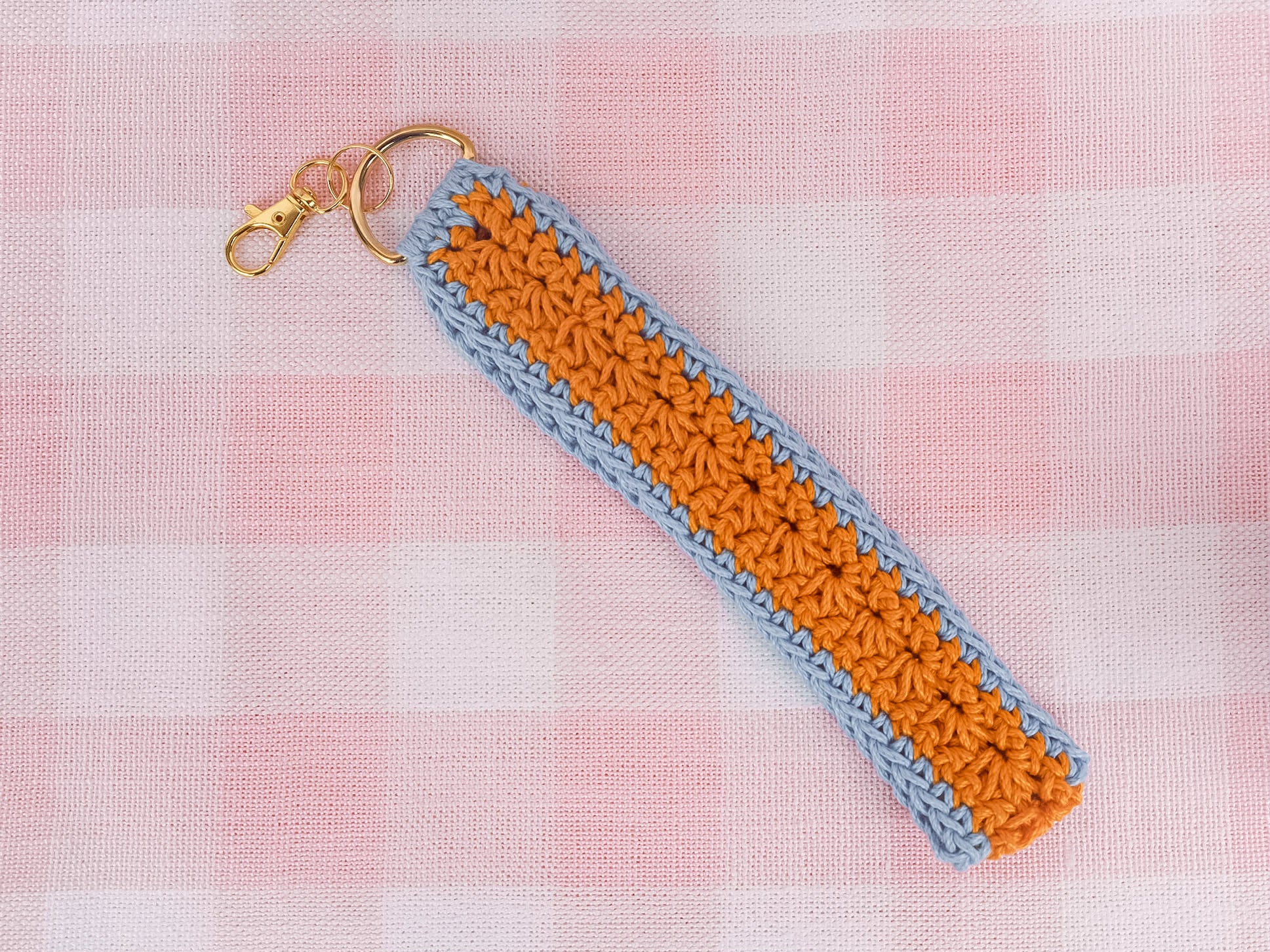 Golden Blues Wristlet