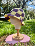 Purple/Yellow Checkered Hat