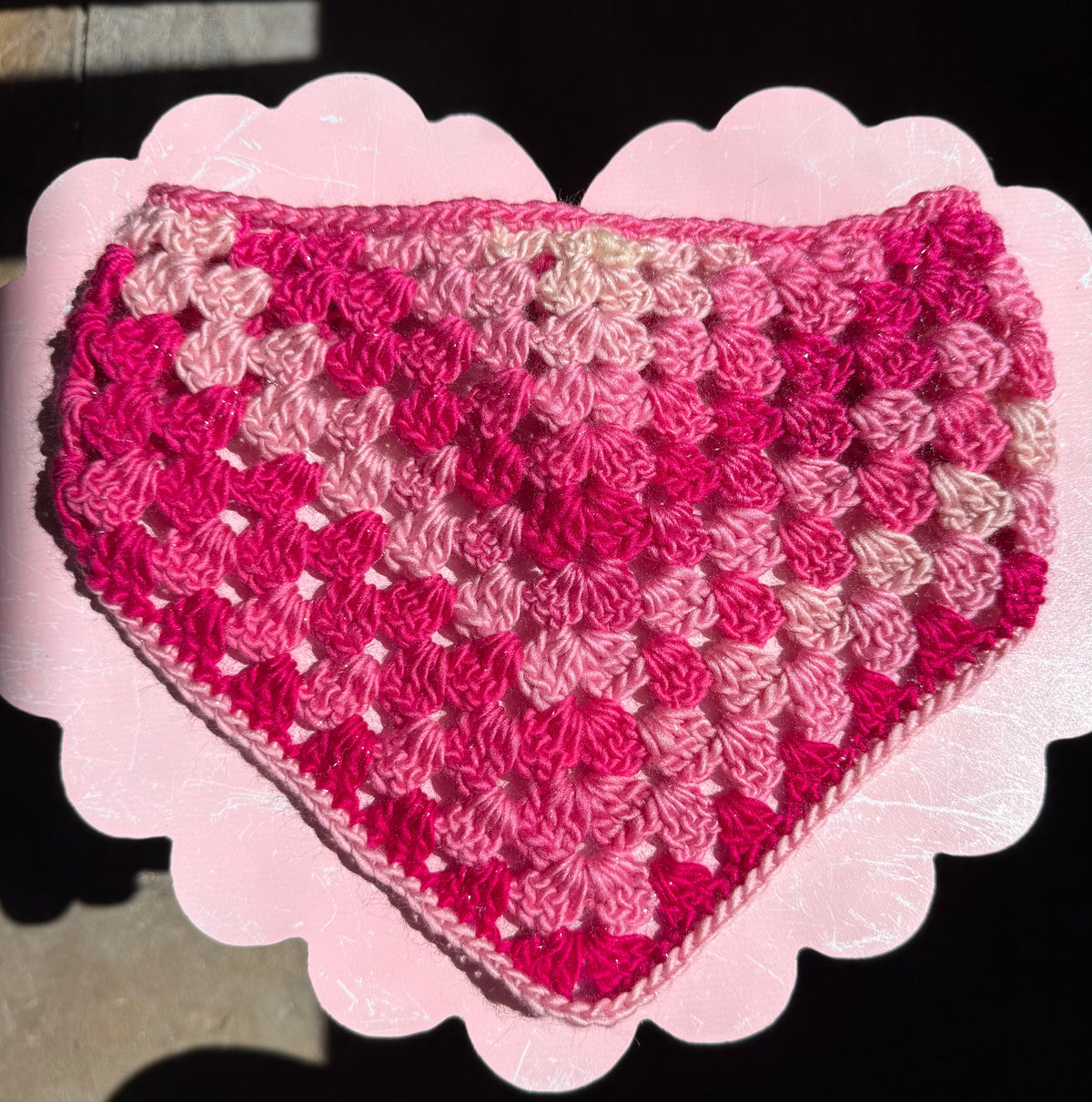 Pink Granny Bandana
