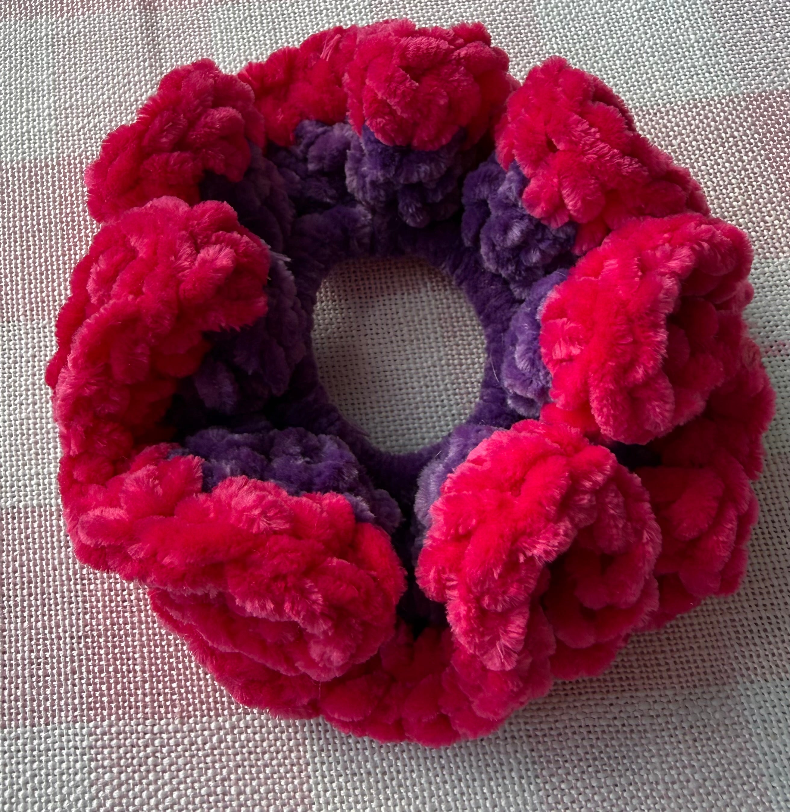 Multicolor Fluffy Scrunchie