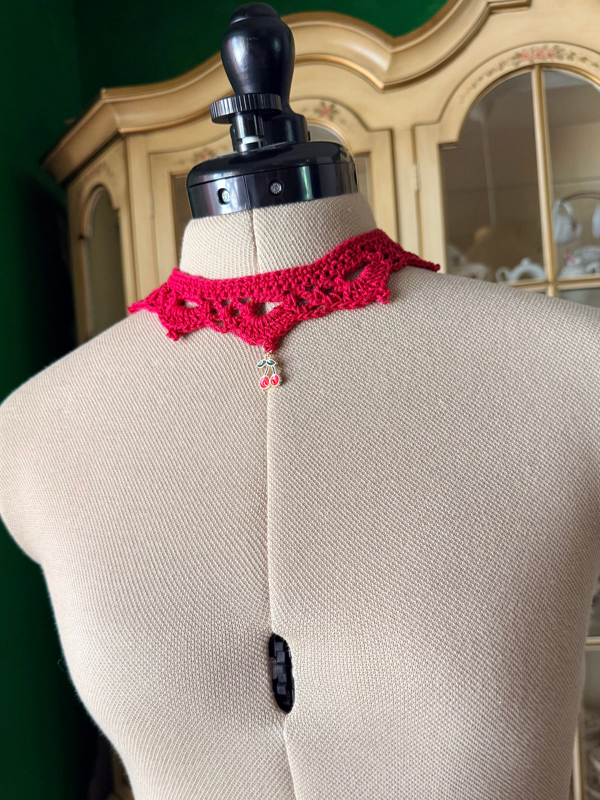 Charming Red Choker