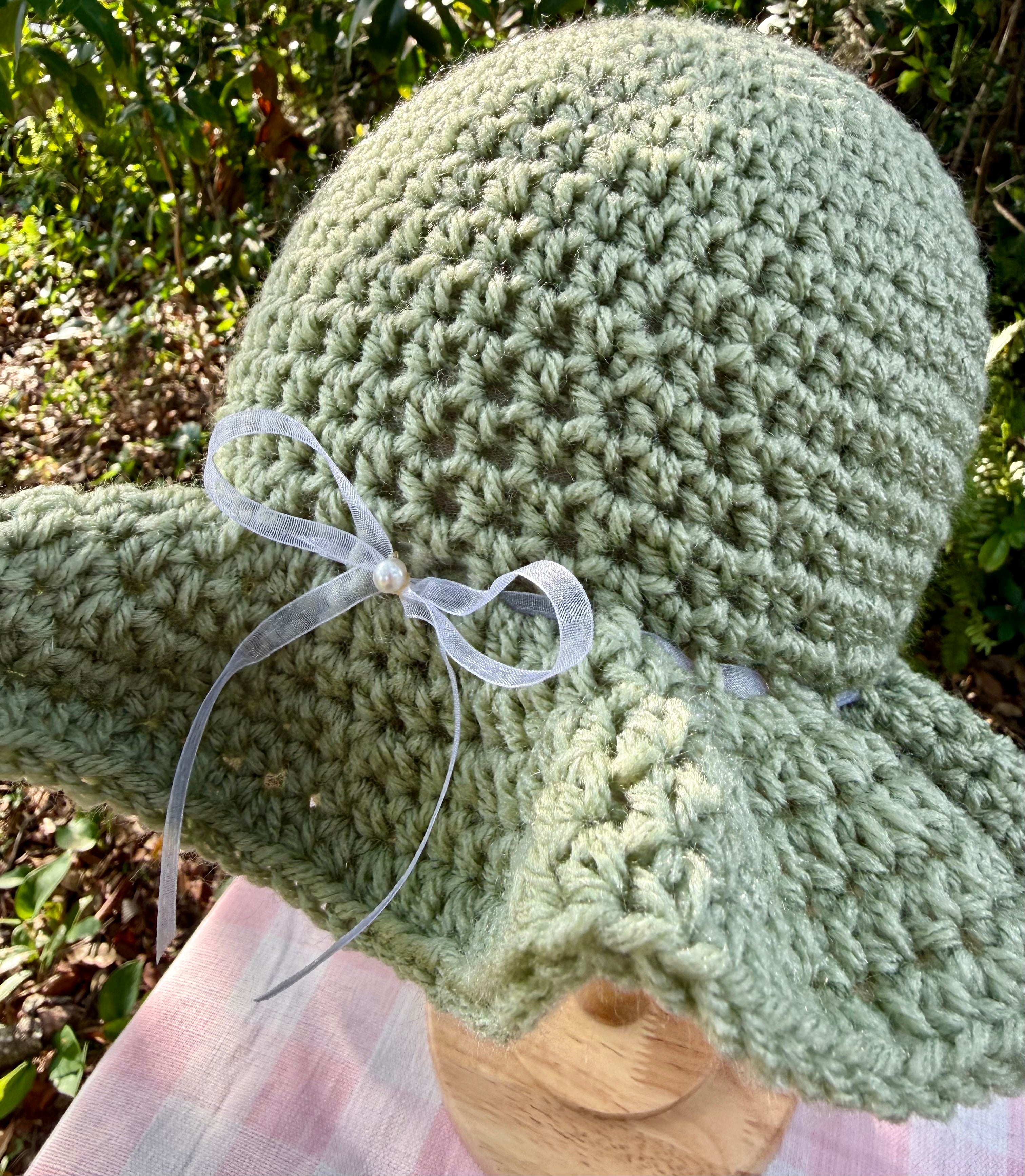 Sage Ruffle Hat