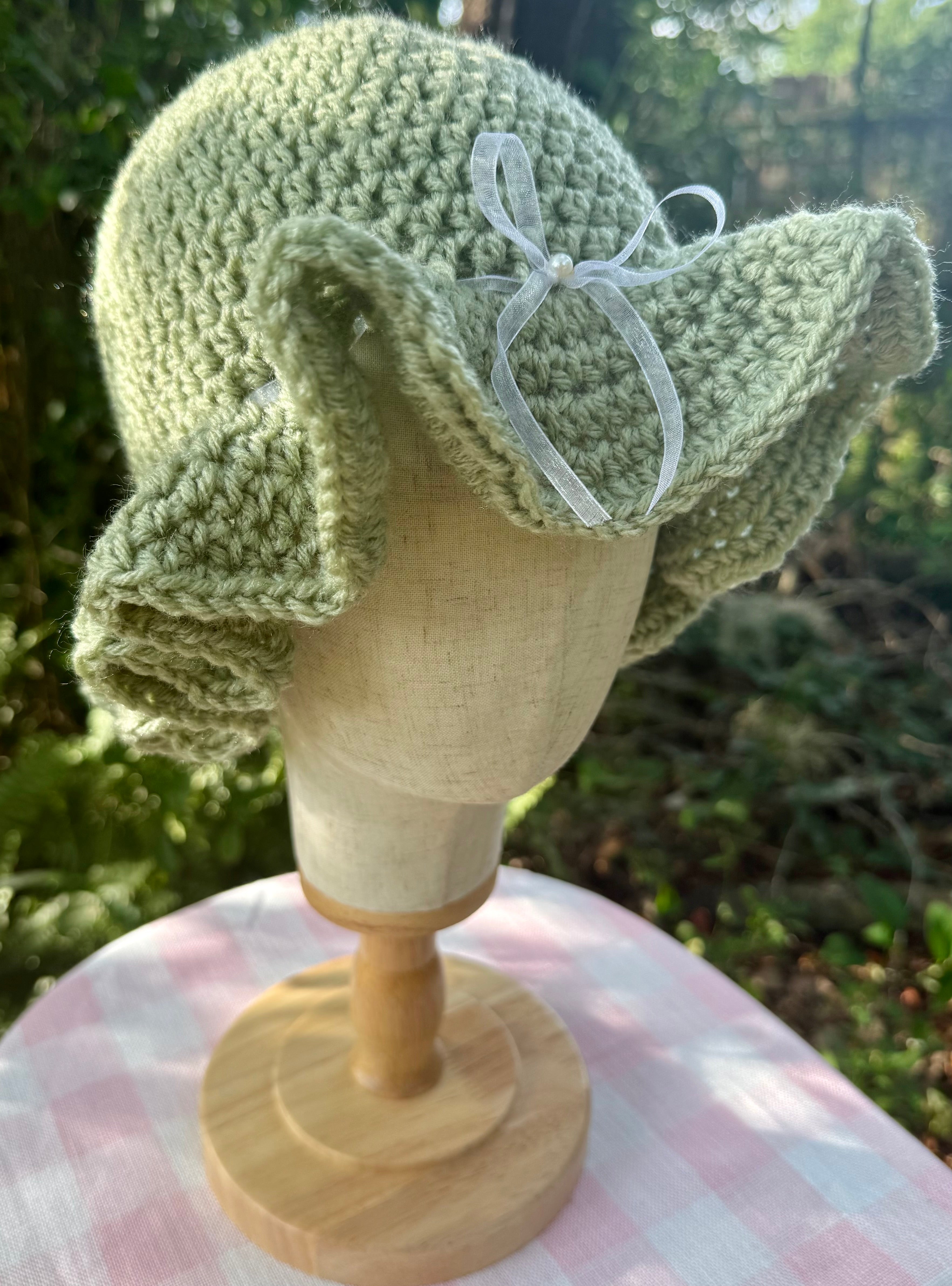 Sage Ruffle Hat