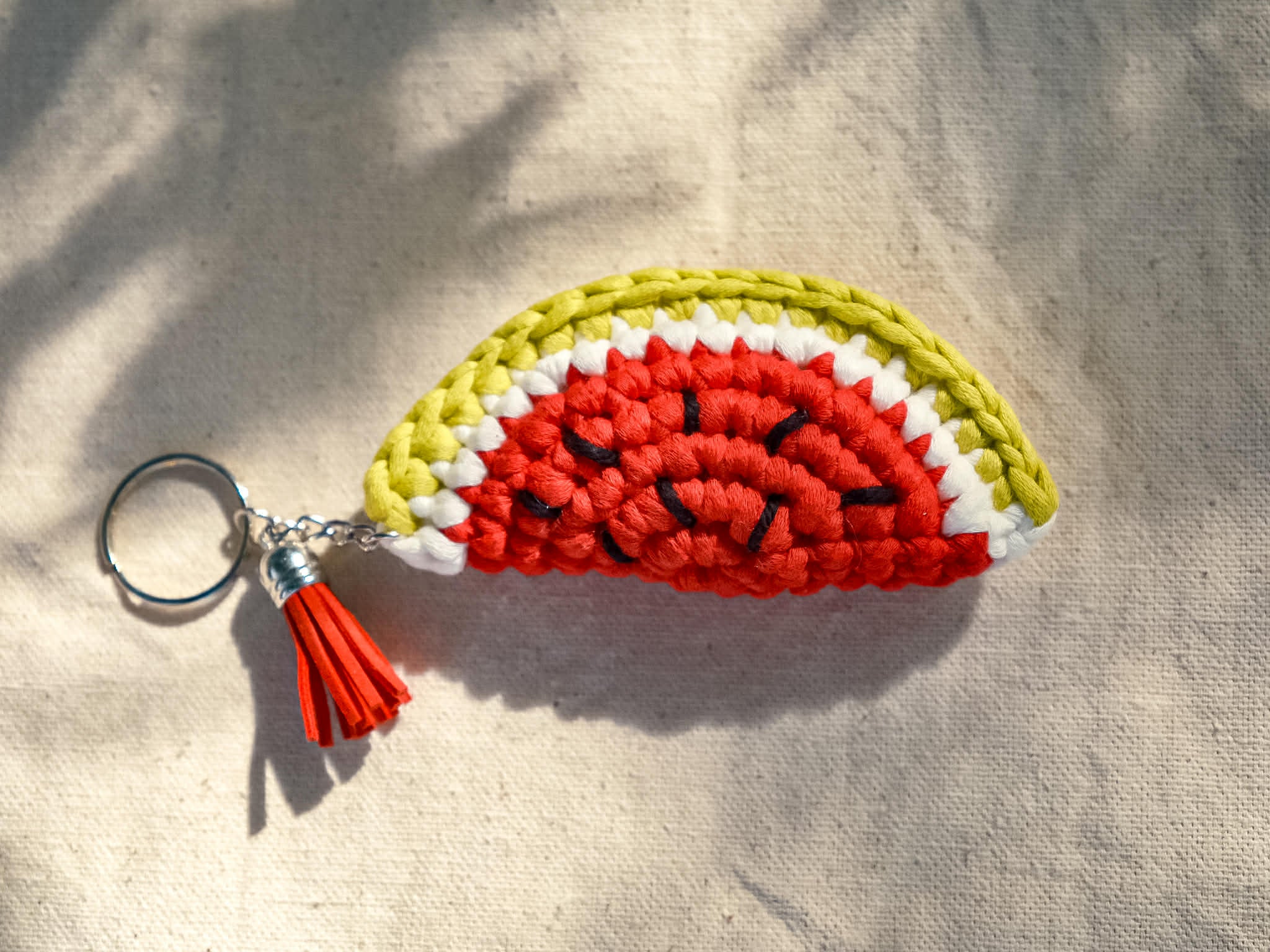 Watermelon Slice Keychain
