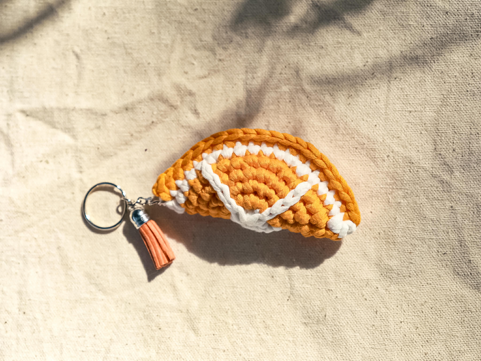 Orange Slice Keychain